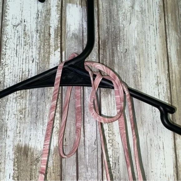 NWT Elodie Ruched Strappy Pink Halter Crop - Picture 10 of 10